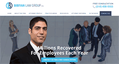 Desktop Screenshot of employmentlawyerla.com
